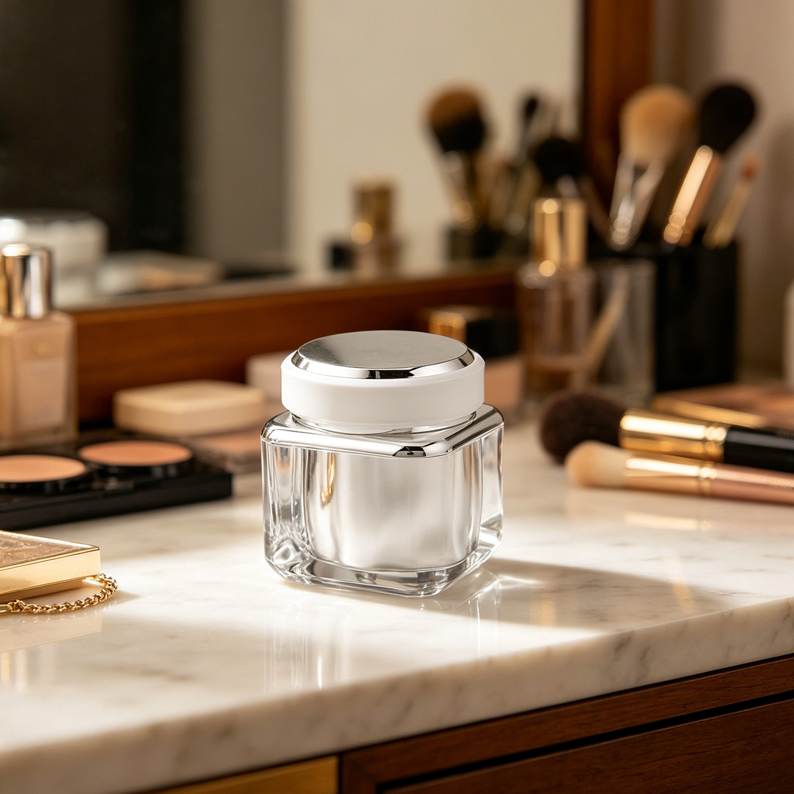 高級感あふれる高級スキンケアボトル。50mlの透明ガラス製容 - Luxury Skincare Packaging のレビューと価格