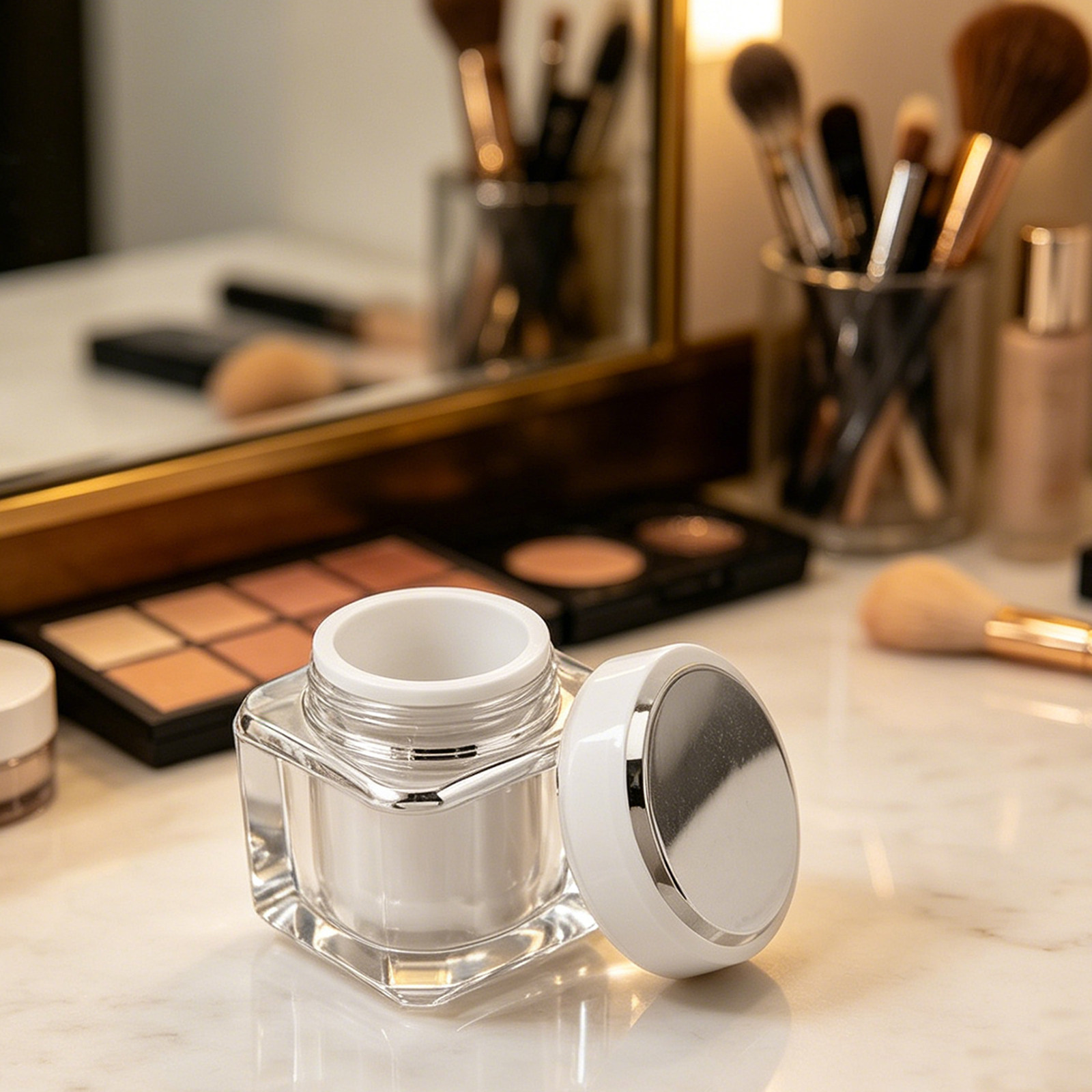高級感あふれる高級スキンケアボトル。50mlの透明ガラス製容 - Luxury Skincare Packaging のレビューと価格