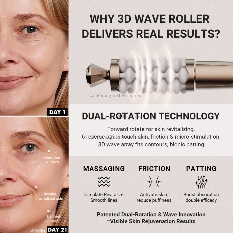 顔と首のリフティング・スカルプティングマッサージワンド、高級 - Luxury Skincare Tools のレビューと価格