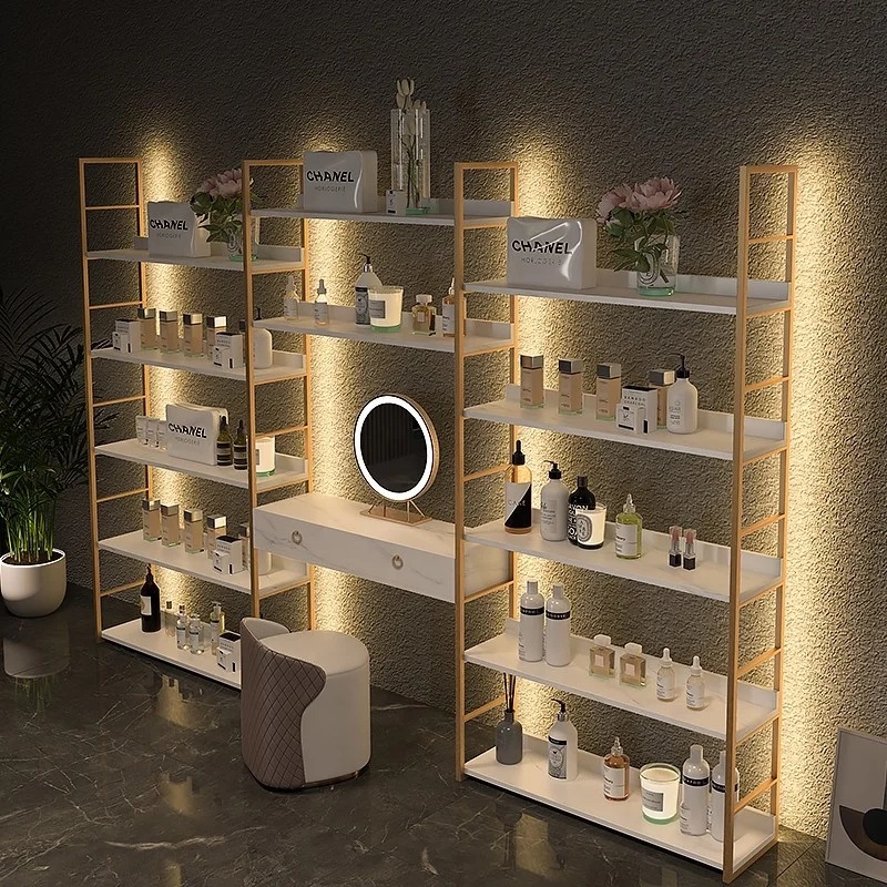高級感あふれる小売店向け、高品質なスキンケア製品の展示用キャ - Luxury Skincare Shop のレビューと価格